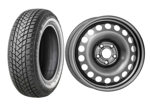 Roata completa Opel Astra K janta otel ALCAR 7035 6.5x16 + anvelopa Iarna GT Radial WinterPro2 205/55R16 91H + Senzor presiune ALCAR